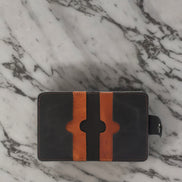 Handmade Minimal Leather Wallet with Snap Closure – Personalized & Elegant Design