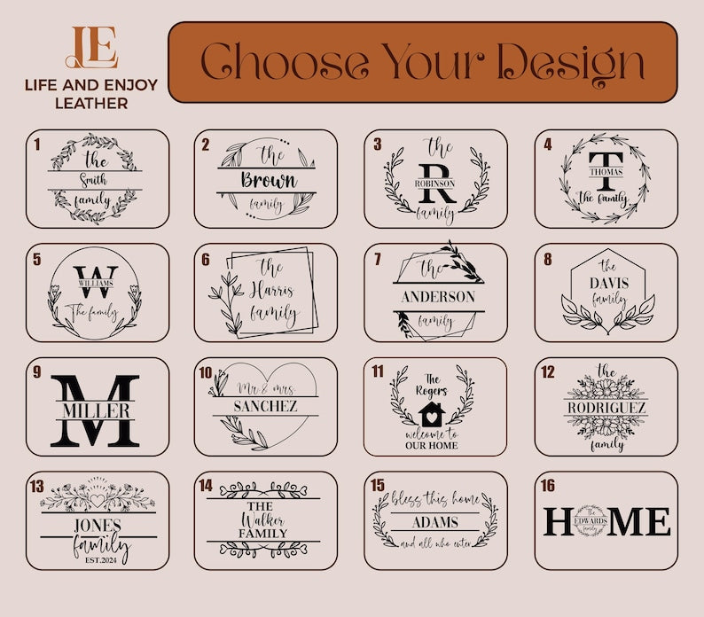 Personalized Leather Bookmark