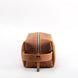 Personalized Calfskin Leather Toiletry Bag: Engraved Travel Dopp Kit