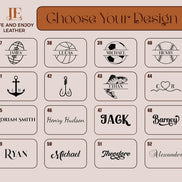 Personalized Leather Bookmark