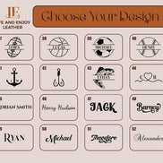 Personalized Calfskin Leather Mousepad, Custom Engraved Desk Pad