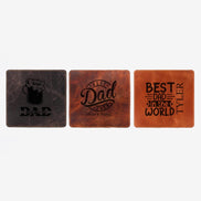 Personalized Sports Leather Mousepad, Engraved Calfskin Desk Pad