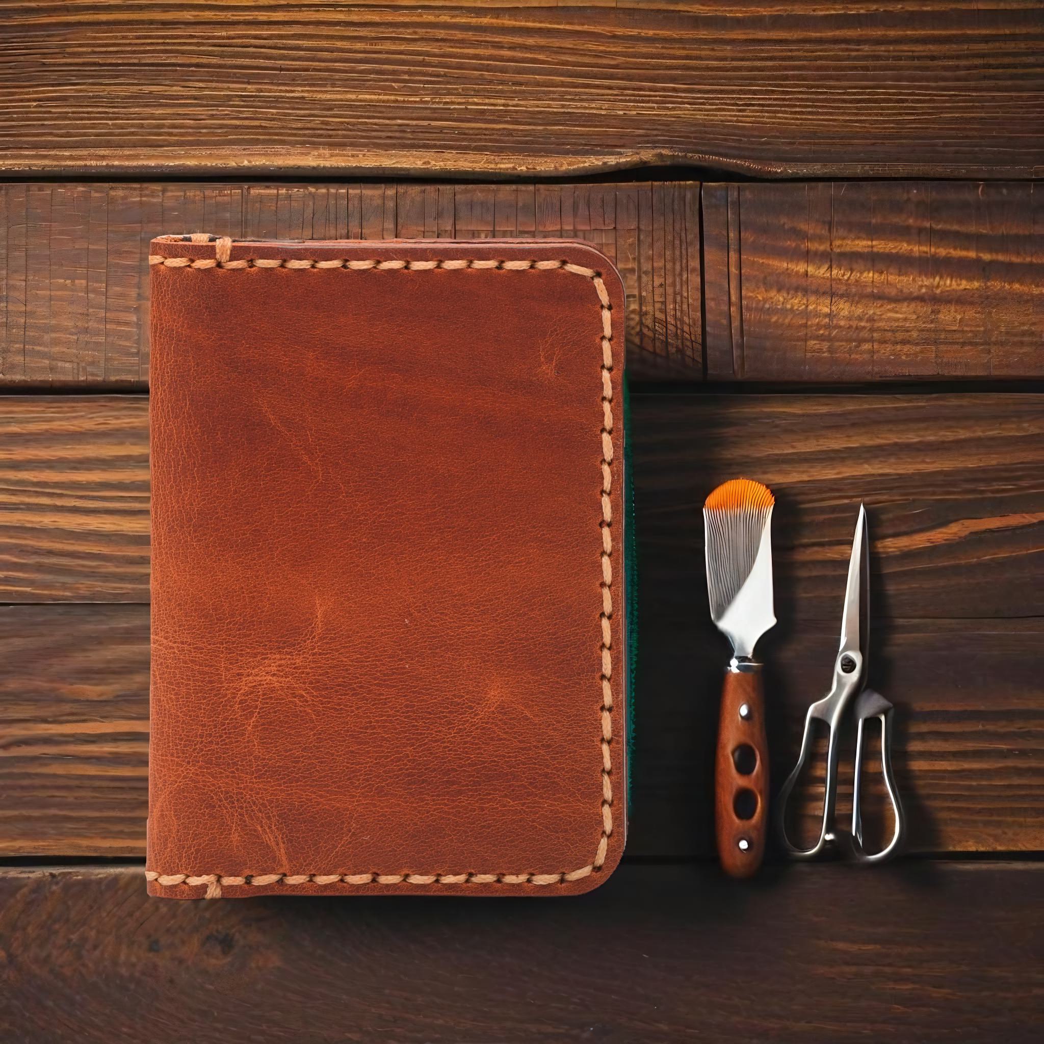 Handcrafted Genuine Leather Minimal Wallet – Customizable, Hand-Stitched & Premium Finish