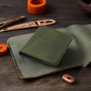 Handmade Genuine Leather Card Wallet – Personalized, Minimal & Premium Craftsmanship