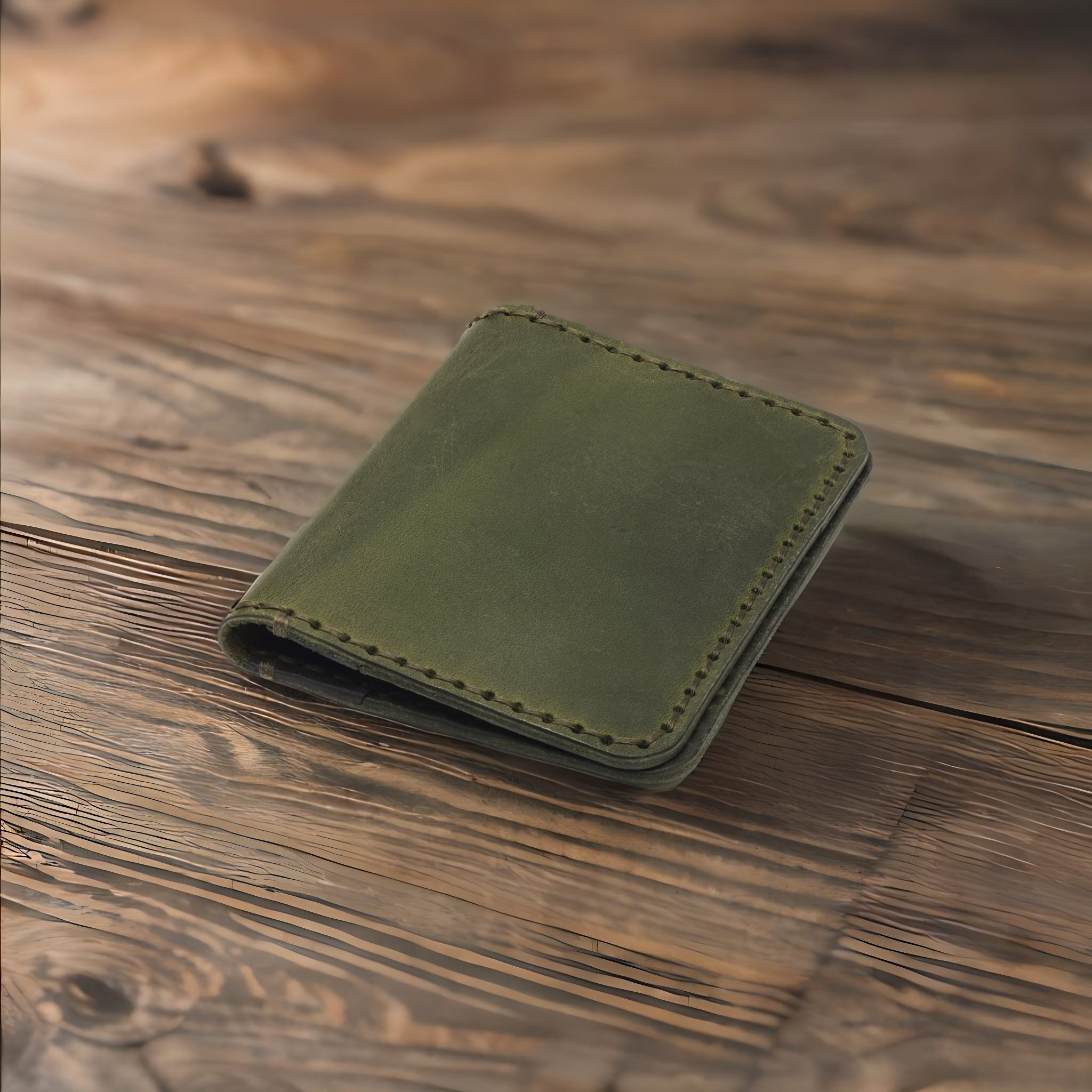 Handmade Genuine Leather Card Wallet – Personalized, Minimal & Premium Craftsmanship