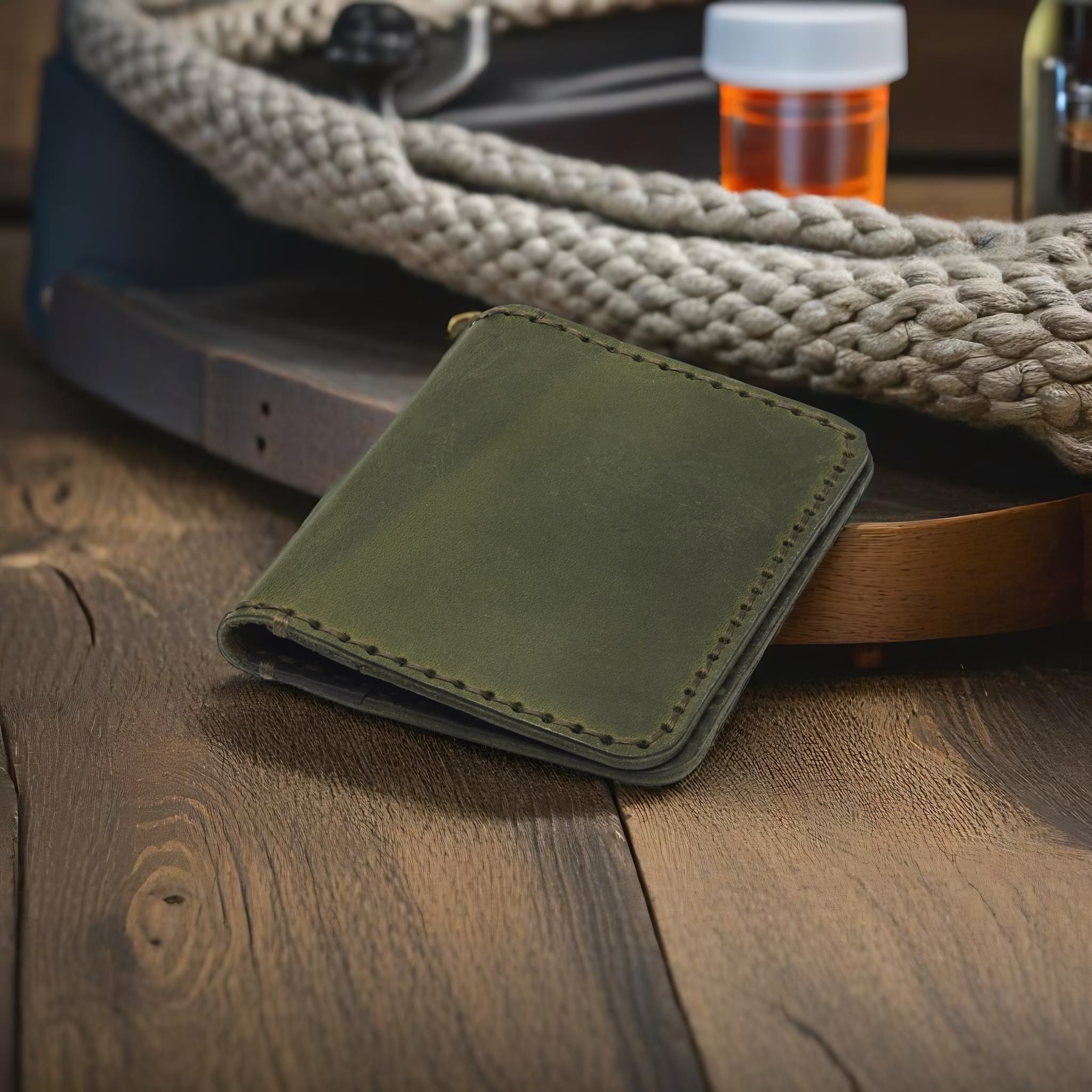 Handmade Genuine Leather Card Wallet – Personalized, Minimal & Premium Craftsmanship