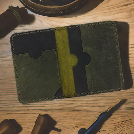 Handmade Genuine Leather Card Wallet – Personalized, Minimal & Premium Craftsmanship