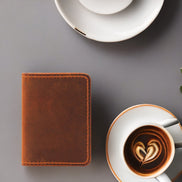Handmade Genuine Leather Wallet with 6 Card Slots – Customizable & Minimal Design