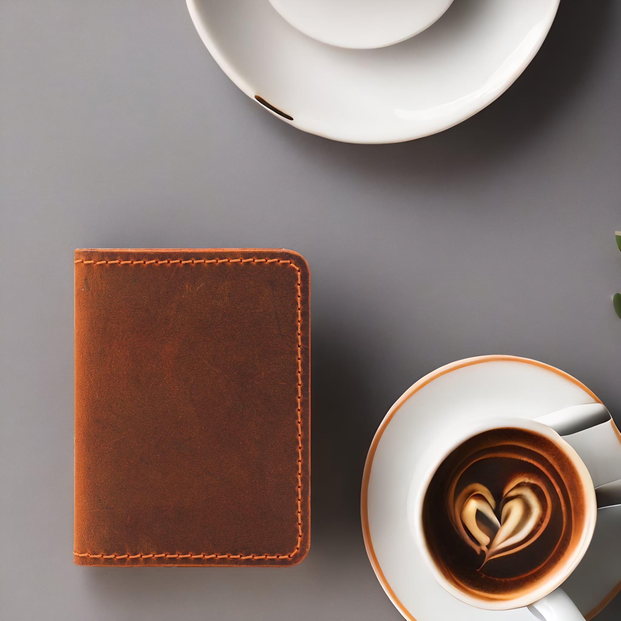 Handmade Genuine Leather Wallet with 6 Card Slots – Customizable & Minimal Design