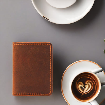 Handmade Genuine Leather Wallet with 6 Card Slots – Customizable & Minimal Design