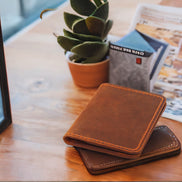 Handmade Genuine Leather Wallet with 6 Card Slots – Customizable & Minimal Design