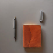 Handmade Genuine Leather Wallet with 4 Horizontal Card Slots – Customizable & Minimal